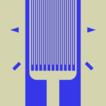 A typical design of strain gauge.